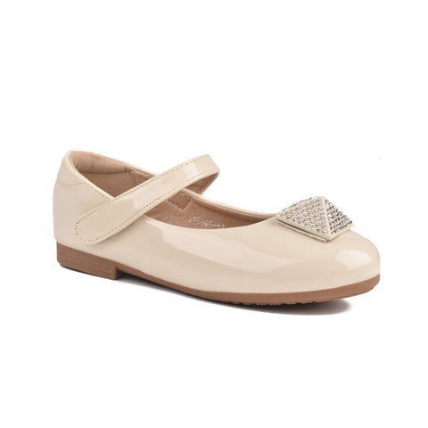Girls Beige Formal Pumps kD806
