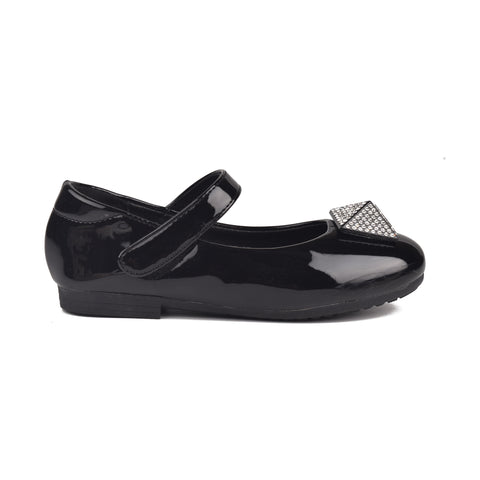 Girls Black Casual Pumps KD806