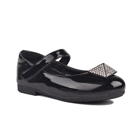Girls Black Casual Pumps KD806