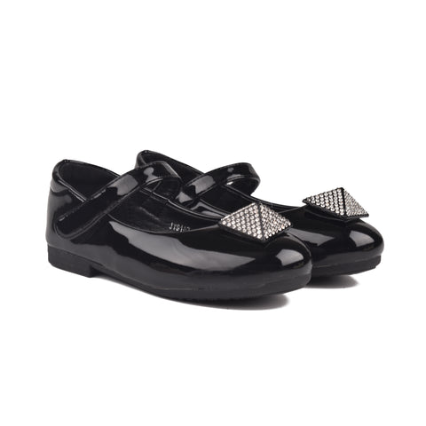 Girls Black Casual Pumps KD806
