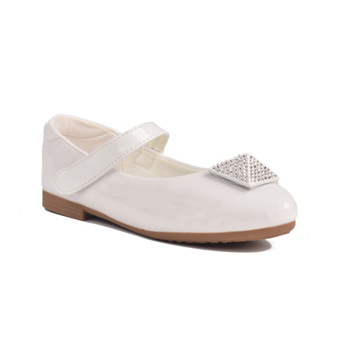 Girls White Casual Pumps KD806