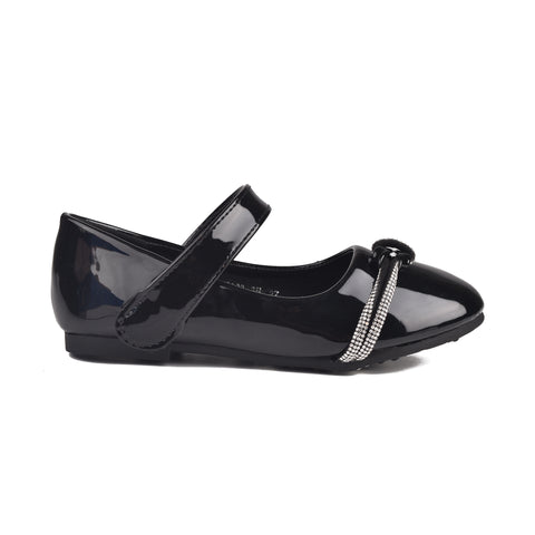 Girls Black Casual Pumps KD807