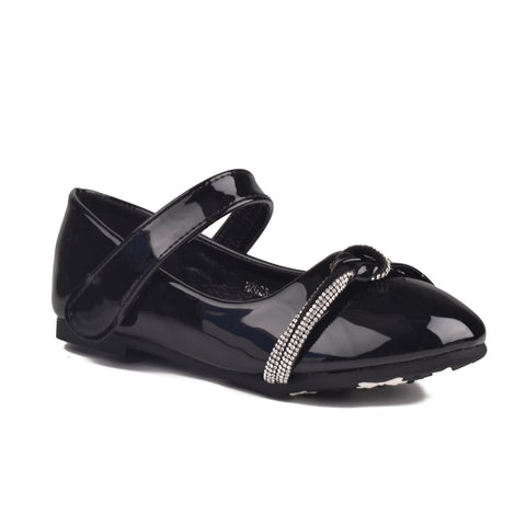 Girls Black Casual Pumps KD807