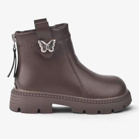 Girls Brown Long Boots KDJ589