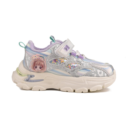 Girls Purple Casual Jogger KD709