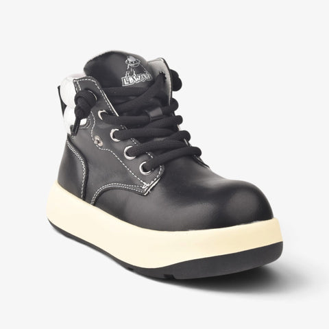 Boys Black  Long Boots KDJ598