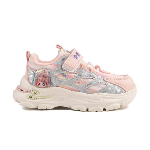Girls Pink Casual Jogger KD709