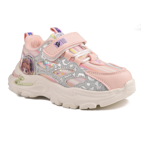 Girls Pink Casual Jogger KD709