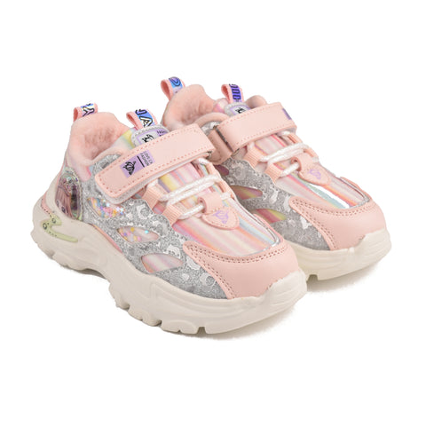 Girls Pink Casual Jogger KD709