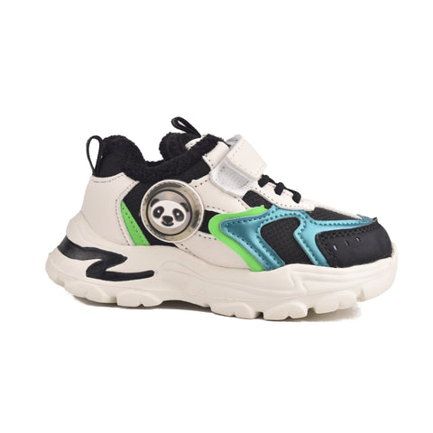 Boys Black LED Light Sneakers KD708