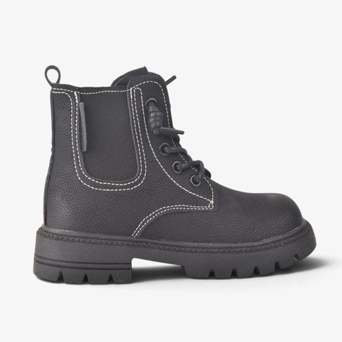 Boys Black Long Boots KDJ592