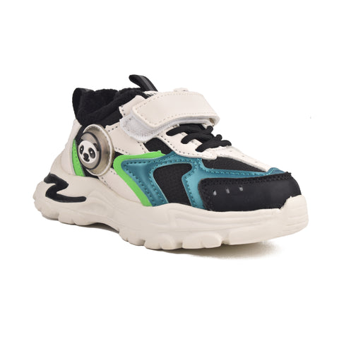 Boys Black LED Light Sneakers KD708