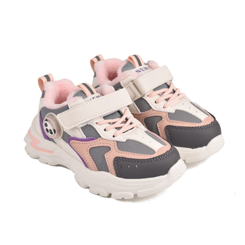 Girls Pink LED Light Casual Jogger KD708
