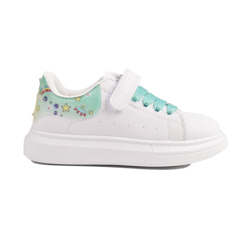 Girls White Casual Jogger KD714