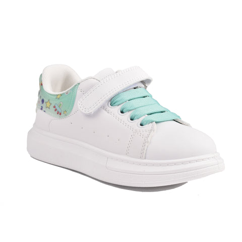 Girls White Casual Jogger KD714