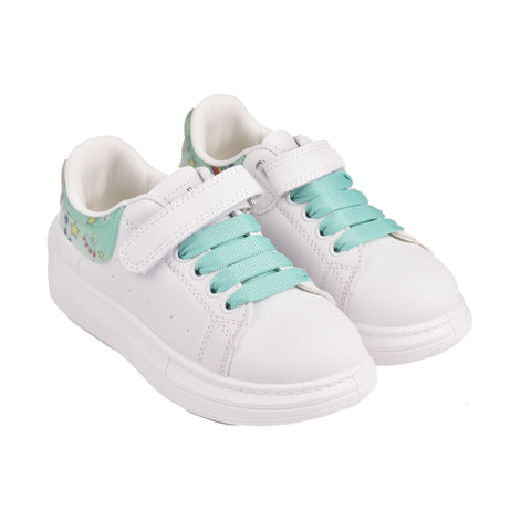 Girls White Casual Jogger KD714