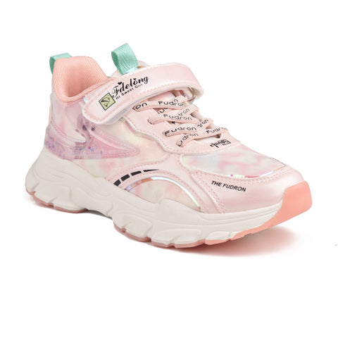 Girls Pink Casual Jogger KD731
