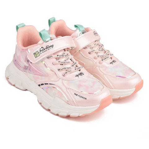 Girls Pink Casual Jogger KD731