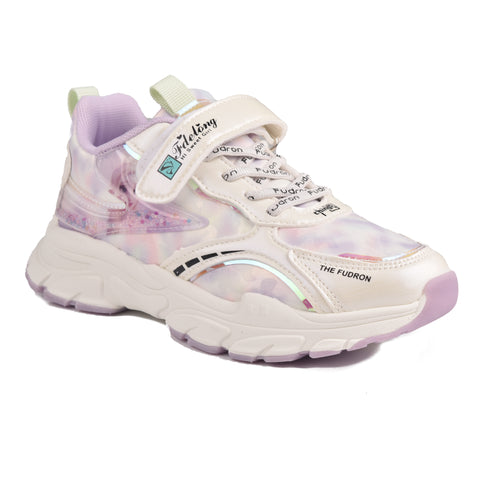 Girls Purple Casual Jogger KD731