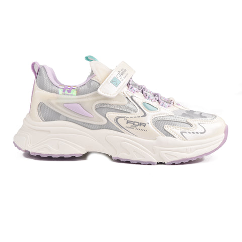 Girls Purple Casual Jogger KD738