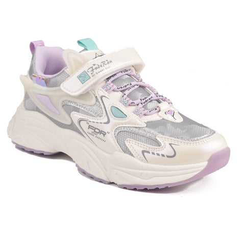 Girls Purple Casual Jogger KD738