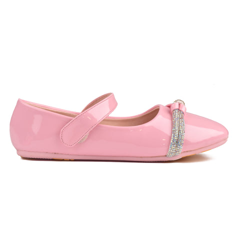 Girls Pink Casual Pumps KD812