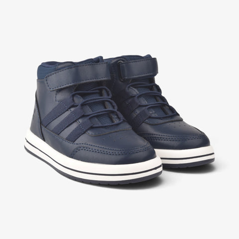 Boys Navy Long Boots KDJ549