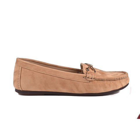 Beige Suede Women Pumps WN1223