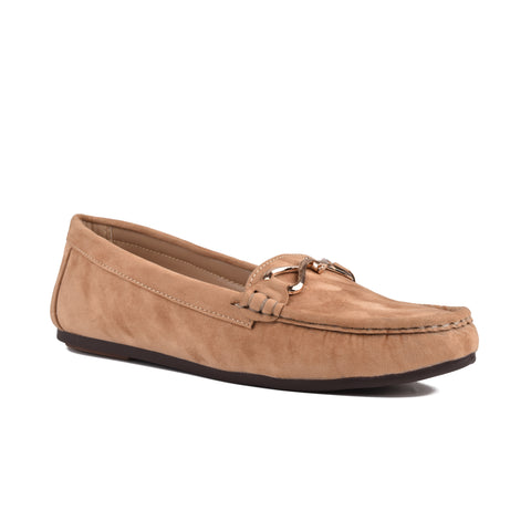 Beige Suede Women Pumps WN1223
