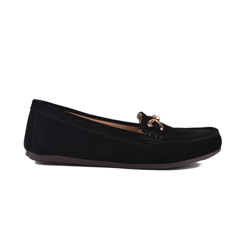 Black Suede Women Pumps WN1223