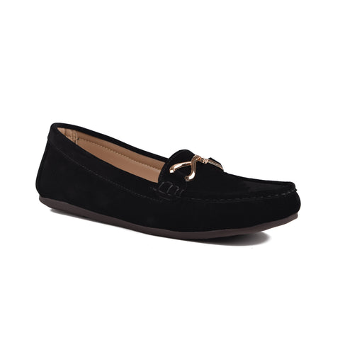 Black Suede Women Pumps WN1223