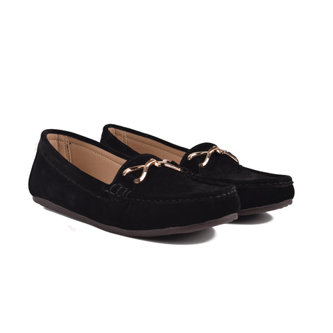 Black Suede Women Pumps WN1223