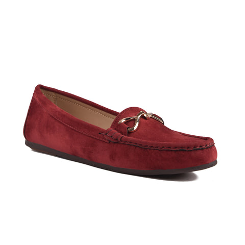 Maroon Suede Women Pumps WN1223