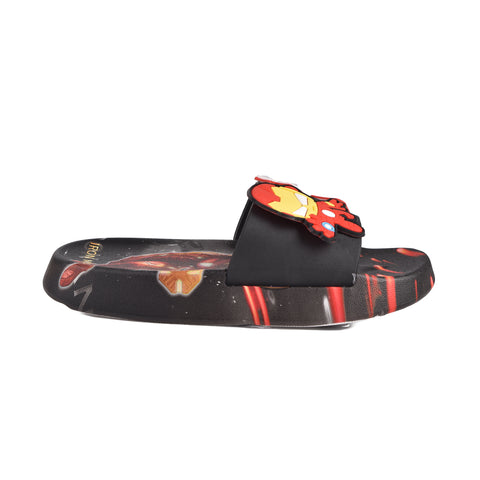 Boys Black Casual Slippers KD101