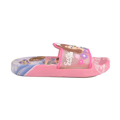 Girls Shocking Pink Casual Slippers KD103