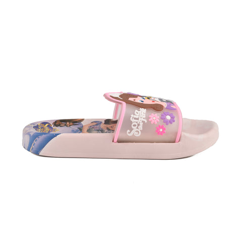 Girls Pink Casual Slippers KD103