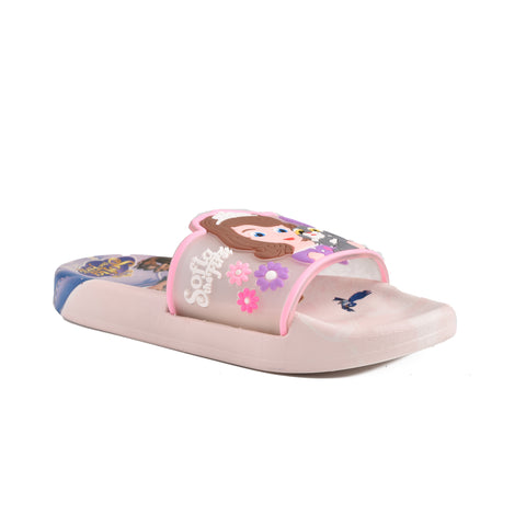 Girls Pink Casual Slippers KD103