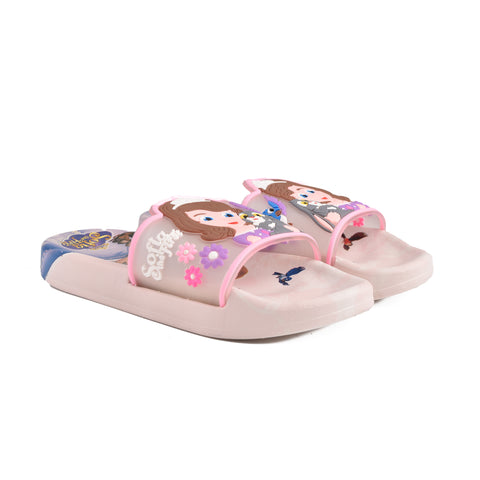 Girls Pink Casual Slippers KD103
