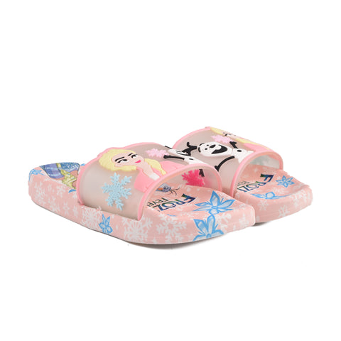 Girls Pink Casual Slippers KD104