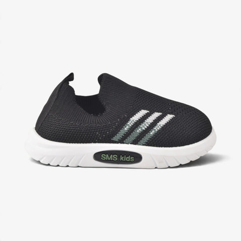 Boys Black Canvas Shoes KDJS83
