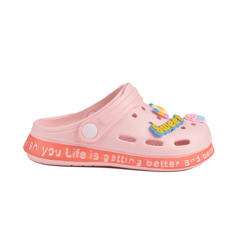 Kids Pink Crocs KD001