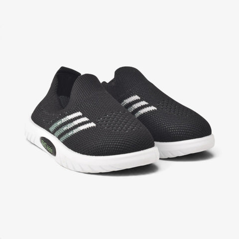 Boys Black Canvas Shoes KDJS83