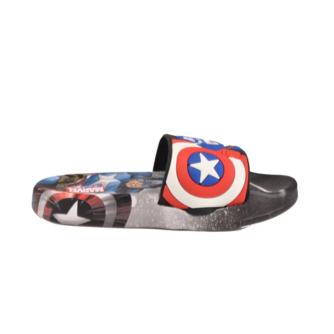 Boys Black Casual Slippers KD105