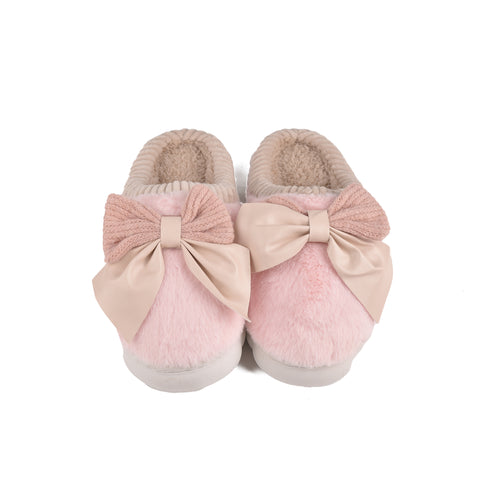 Women Pink Fur Slides KD998