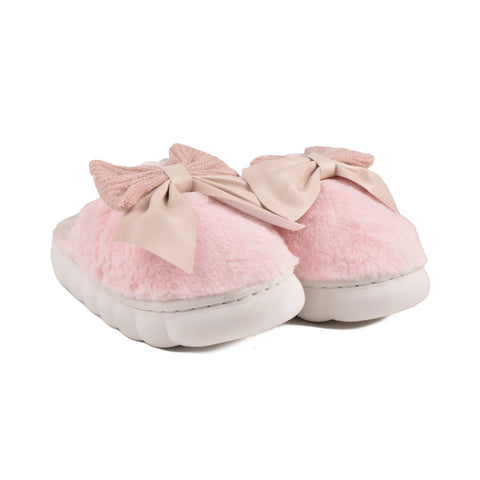 Women Pink Fur Slides KD998