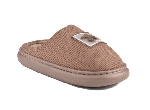 Women Brown Fur Slides KD8697