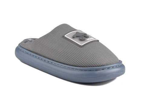 Women Blue Fur Slides KD8697