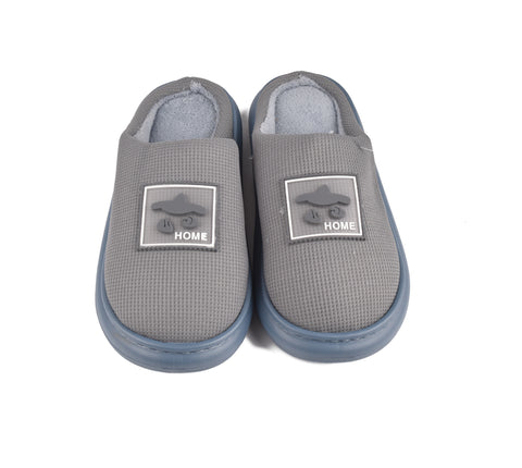 Women Blue Fur Slides KD8697