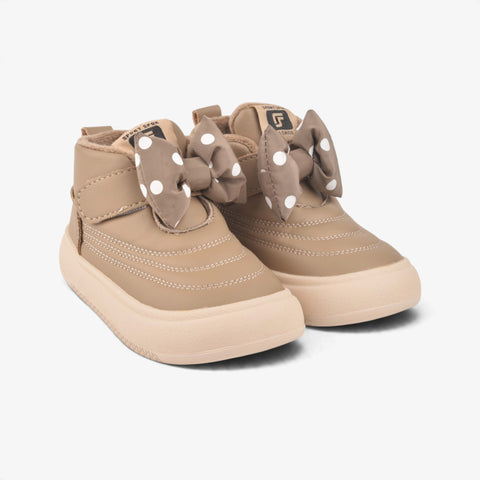Girls Beige Long Boots KDJ514