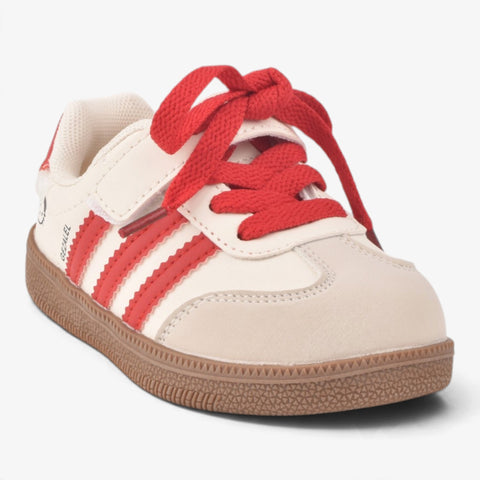Girls Red Casual Sneakers KDJ518